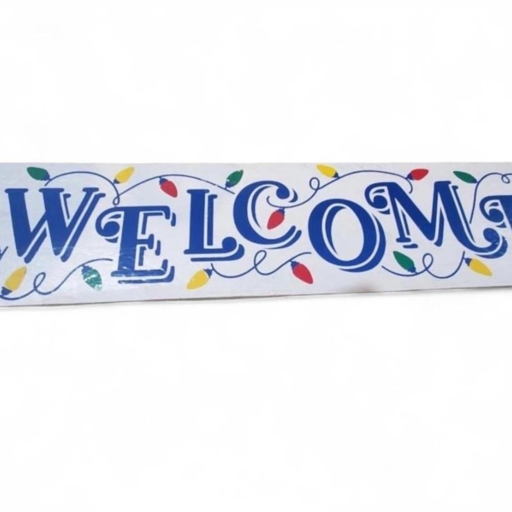 🔥🏷️Holiday Rectangular Welcome Sign For Hanging or Leaning